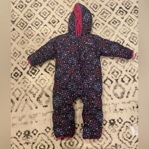 Columbia Kids' Geometric Footie - Black and Purple